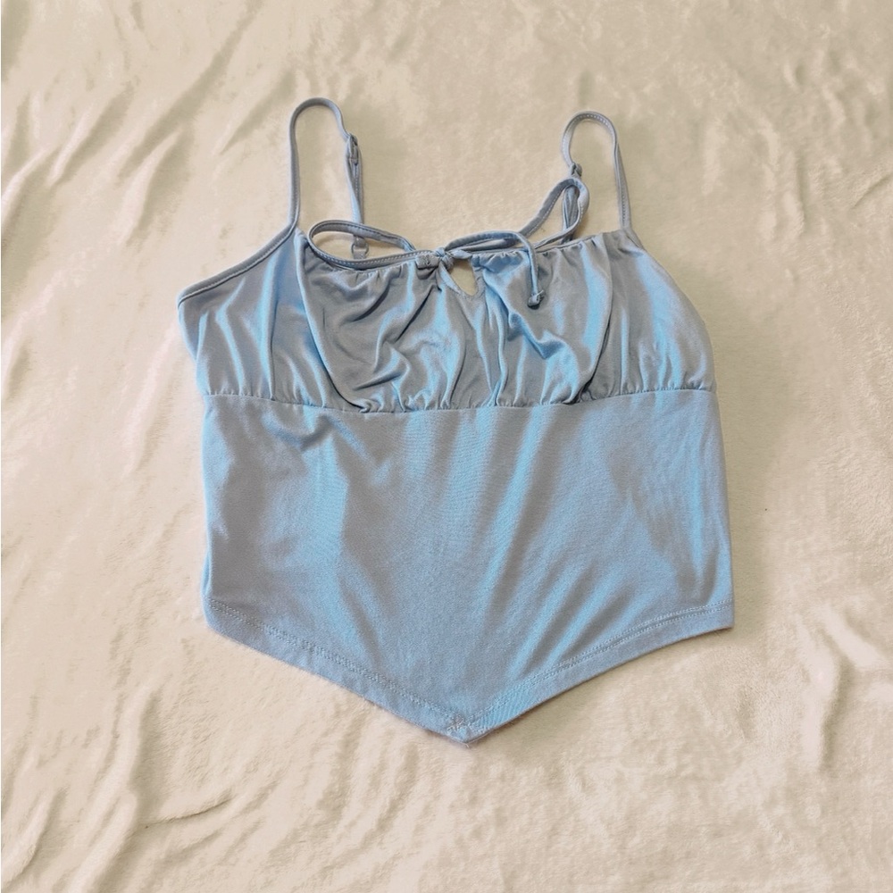 Sky Blue Women's Crop Top
